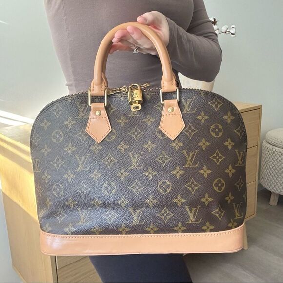 ✅AUTHENTIC✅LOUIS VUITTON ALMA PM+LOCK+ DUST BAG - Picture 4 of 17